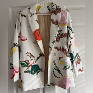 Floral Print Women's Blazer